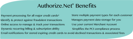 Authorize.Net benefits for Carillon ERP users